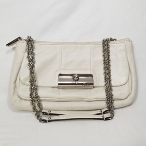 Coach White Kristin Willow Leather Shoulder Bag